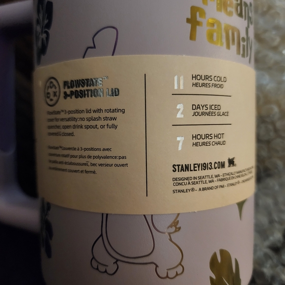 Stanley Quencher H2.0 Tumbler with Stitch and Floral Design. 40oz Brand NEW - Picture 5 of 9